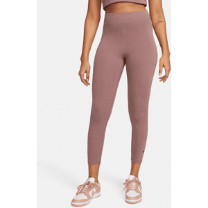 Højtaljede 7/8-Nike Sportswear Classic-leggings til kvinder - lilla lilla XS (EU 32-34)