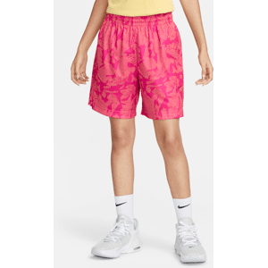 Nike Swoosh Fly Dri-FIT-basketballshorts til kvinder - rød rød S (EU 36-38)