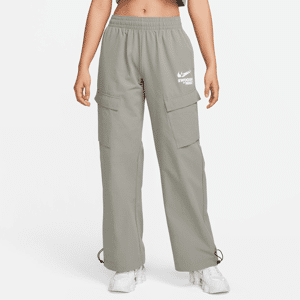 Vævede Nike Sportswear-cargo-bukser til kvinder - grå grå L (EU 44-46)