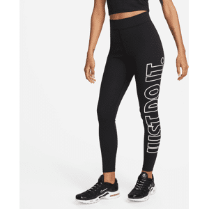 Højtaljede Nike Sportswear Classics-leggings til kvinder - sort sort M (EU 40-42)