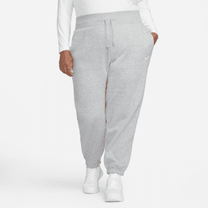 Overdimensionerede Nike Sportswear Phoenix Fleece-sweatpants med høj talje til kvinder (plus size) - grå grå 4X