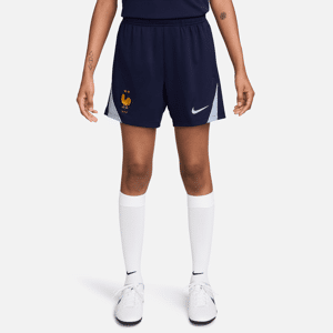 Maskinstrikkede FFF Strike Nike Dri-FIT-fodboldshorts til kvinder - blå blå M (EU 40-42)