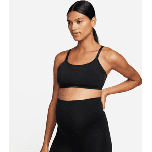 Nike Alate (M)-sports-bh til amning med let for og let støtte til kvinder (Maternity) - sort sort L