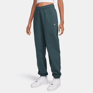 Nike Solo Swoosh-fleecebukser til kvinder - grøn grøn XL (EU 48-50)