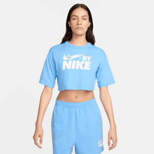 Kort Nike Sportswear-T-shirt til kvinder - blå blå XS (EU 32-34)