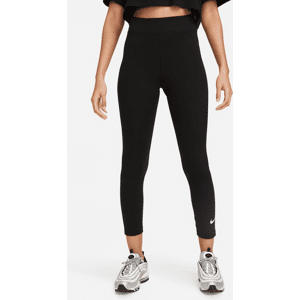 Højtaljede 7/8-Nike Sportswear Classic-leggings til kvinder - sort sort XS (EU 32-34)