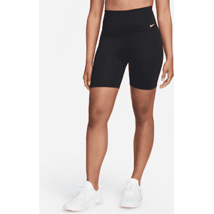 Nike Dri-FIT One-cykelshorts (18 cm) med høj talje til kvinder - sort sort XS (EU 32-34)