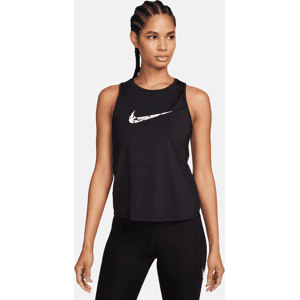 Nike One-løbetanktop med grafik til kvinder - sort sort XS (EU 32-34)