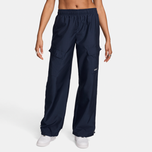 Vævede Nike Sportswear-cargo-bukser til kvinder - blå blå XL (EU 48-50)