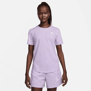 Nike Sportswear Club Essentials-T-shirt til kvinder - lilla lilla XS (EU 32-34)
