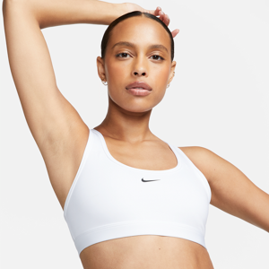 Nike Swoosh Light Support-sports-bh uden indlæg til kvinder - hvid hvid XL