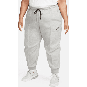 Nike Sportswear Club Tech Fleece-joggers med mellemhøj talje til kvinder (plus size) - grå grå 4X