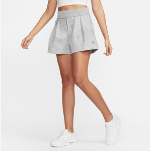 Nike Forward-shorts med høj talje til kvinder - grå grå M (EU 40-42)