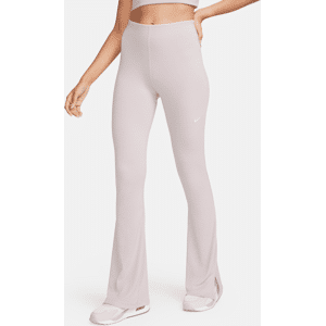 stramme Nike Sportswear Chill Knit-leggings med vidde og lille ribkant - lilla lilla L (EU 44-46)