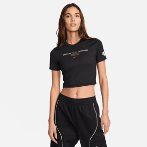 Kortærmet Nike Sportswear-T-shirt til kvinder - sort sort L (EU 44-46)