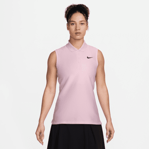 Nike Victory Dri-FIT-golfpolo uden ærmer til kvinder - Pink Pink XL (EU 48-50)