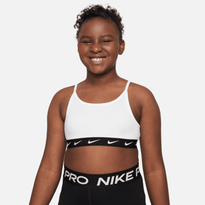 Nike Dri-FIT One-sports-bh til større børn (piger) (udvidet størrelse) - hvid hvid M+