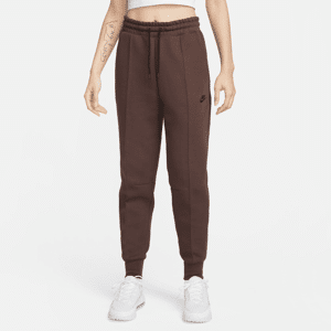 Nike Sportswear Tech Fleece-joggers med mellemhøj talje til kvinder - brun brun L (EU 44-46)