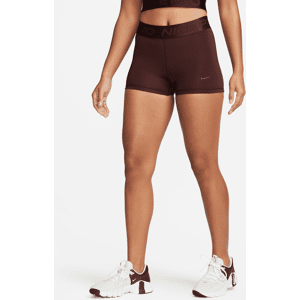 Nike Pro-shorts med mellemhøj talje (8 cm) til kvinder - brun brun XL (EU 48-50)