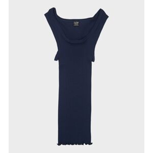 Oscalito Tank Top Silk Wool Rib Navy 3