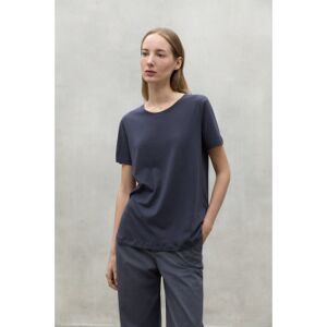 Ecoalftil Kvinder. Mcwgatslake00824s24-179 Lake Navy T-Shirt (M), Casual, Korte Ærmer, Økologisk Bomuld, Bæredygtig, Blå