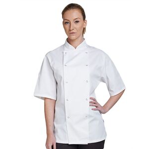 Dennys London Dl901 Short Sleeve Chef Jacket White Xxs