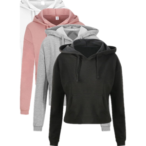 Just Hoods Jh016 Women´s Cropped Hoodie Arctic White Xxs