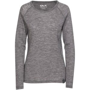 Trespass Libra - Female Dlx Merino Base Layer Top / Dame Dark Grey Marl L