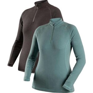 Trespass Gina - Female Base Layer Top / Dame Black / Storm Grey 2xs