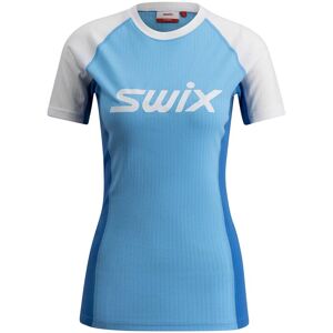 Swix Women's Racex Classic Short Sleeve Aquarius/Bright White XS, Aquarius/Bright White