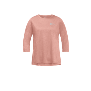 Jack Wolfskin Women's Crosstrail 3/4 Tee Rose Dawn L, Rose Dawn