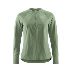 Craft Women's Pro Trail Wind Long Sleeve Tee Thyme L, Thyme