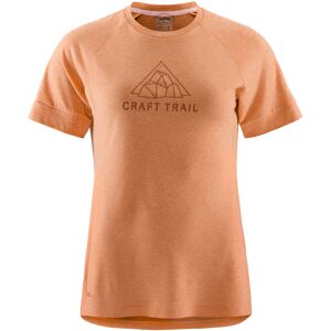 Craft Women's Adv Trail Wool Short Sleeve Tee Cliff Melange L, Cliff Melange