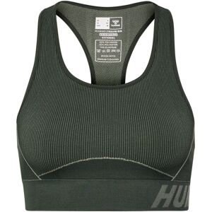 Hummel Women's hmlTE Christel Seamless Sports Top Climbing Ivy/Seagrass Melange S, Climbing Ivy/Seagrass Melange