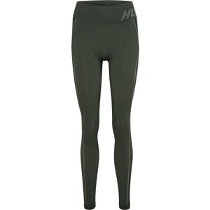 Hummel Women's hmlTE Christel Seamless MW Tights Climbing Ivy/Seagrass Melange L, Climbing Ivy/Seagrass Melange