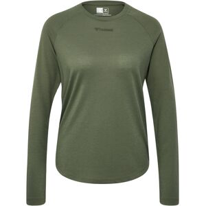 Hummel Women's hmlMT Vanja T-Shirt L/S Deep Lichen Green S, Deep Lichen Green
