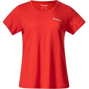 Bergans Women's Rabot Emblem Wool Tee Fire Red L, Fire Red