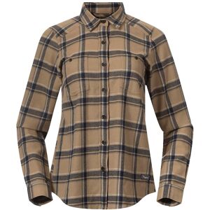 Bergans Women's Tovdal Shirt Warm Sand/Navy Blue Check L, Warm Sand/Navy Blue Check