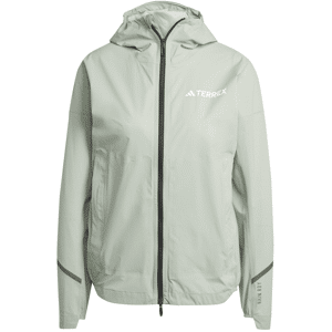 Adidas Women's Terrex Xperior 2.5L Light RAIN.RDY Jacket Silver Green M, Silver Green