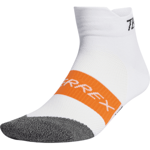 Adidas Terrex HEAT.RDY Trail Running Speed Ankle Socks White 40-42, White