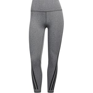 Adidas Women's Optime Training Icons 7/8 Tight Dark Grey Heather S Regular, Dark Grey Heather