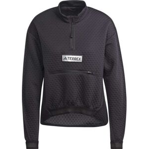 Adidas Women's Terrex Utilitas Half-Zip Fleece Jacket Black L, Black