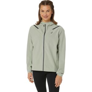 Asics Women's Accelerate Waterproof 2.0 Jacket Olive Grey M, Olive Grey