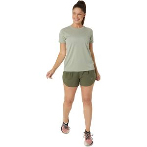 Asics Women's Core Short Sleeve Top Olive Grey S, Olive Grey