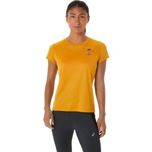 Asics Women's Fujitrail Logo Short Sleeve Top SANDSTORM XS, Sandstorm