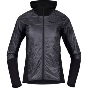 Bergans Women's Cecilie Light Insulated Hybrid Jacket Solid Dark Grey/Black XS, Solid Dark Grey/Black