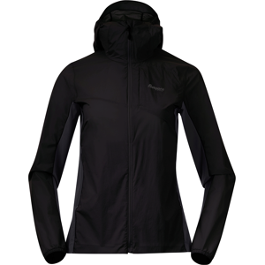 Bergans Women's Rabot Light Windbreaker Jacket Black/Dark Shadow Grey M, Black/Dark Shadow Grey