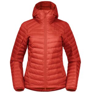 Bergans Røros Down Light Women's Jacket With Hood Brick XS, Brick