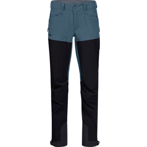 Bergans Women's Bekkely Hybrid Pant Orion Blue/Black L, Orion Blue/Black