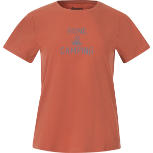 Bergans Women's Graphic Tee Terracotta/Husky Blue XS, Terracotta/Husky Blue